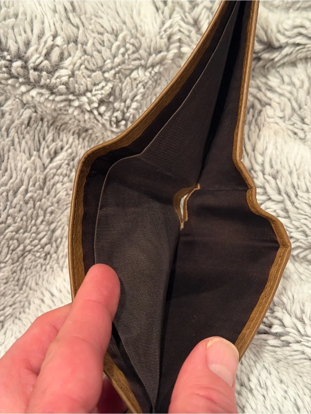 Gucci Brown Pebbled Leather Bifold Wallet